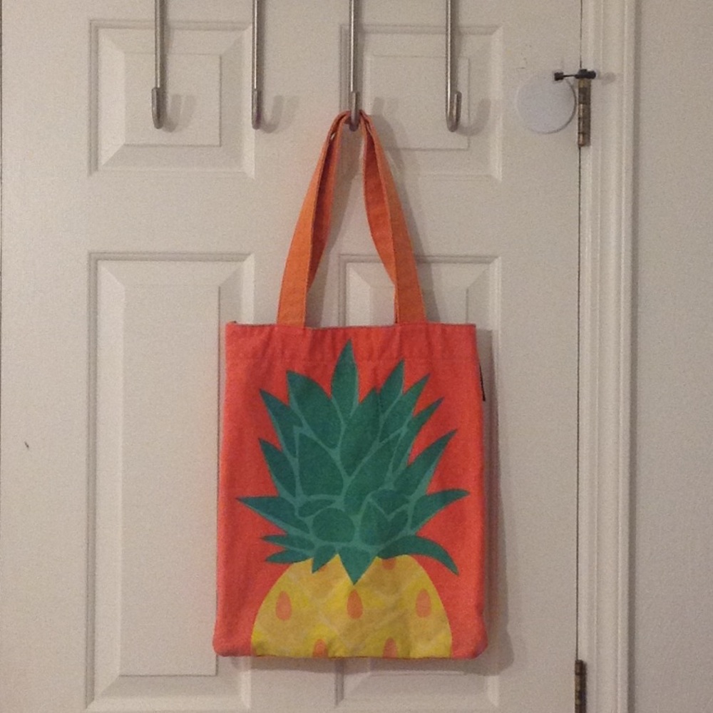 Pineapple orange tote bag